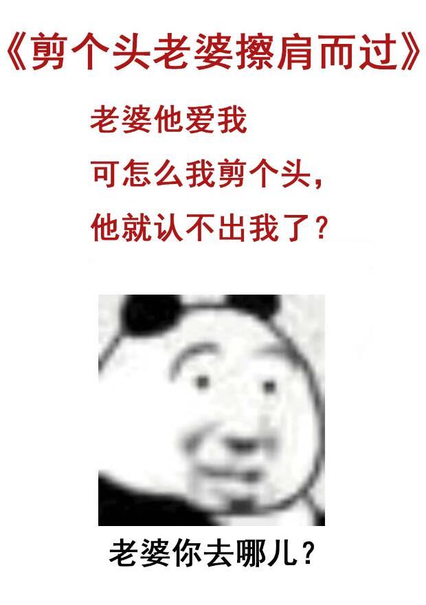 老婆剪下长发